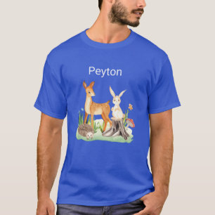 Camiseta Animal coelho ouriço Peyton menino