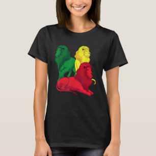 Camiseta Animal Colorido Rei Zoológico Animal África Safari