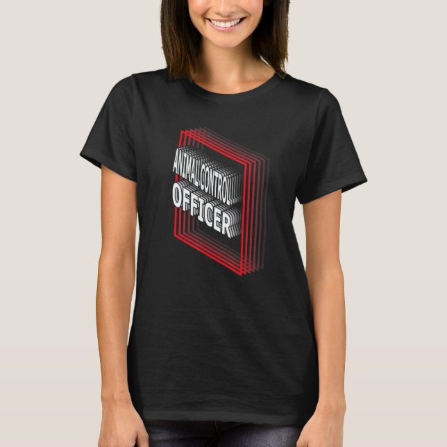 Camiseta Animal Control Officer Job Title Appreciation Retr (Frente)