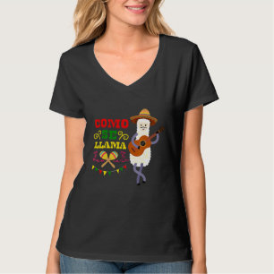 Camiseta Animal Cute Alpaca Llama México Fiesta Cinco De Mã