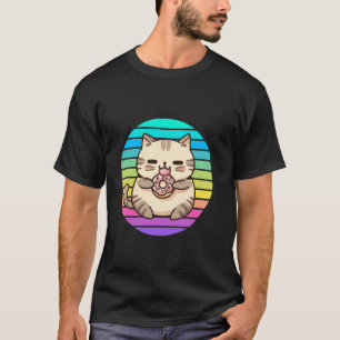Camiseta Animal Cute Gato Gatito Com Sol, Meninos, Meninas,