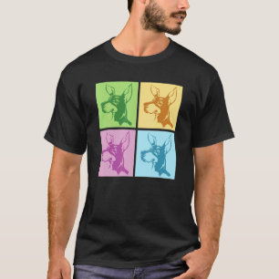 Camiseta Animal Cute Pet Doberman Pop Dono de Cachorro 1