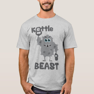 Camiseta Animal da chaleira (monstro bonito do kettlebell)