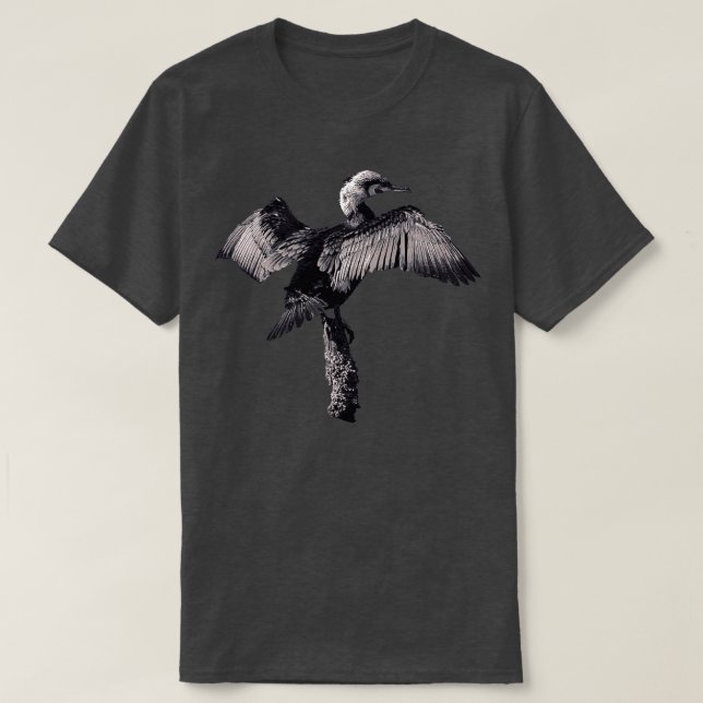 Camiseta Animal da espécie Cormorer Totem (Frente do Design)