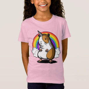 Camiseta Animal de estimação bonito do Cavy do unicórnio