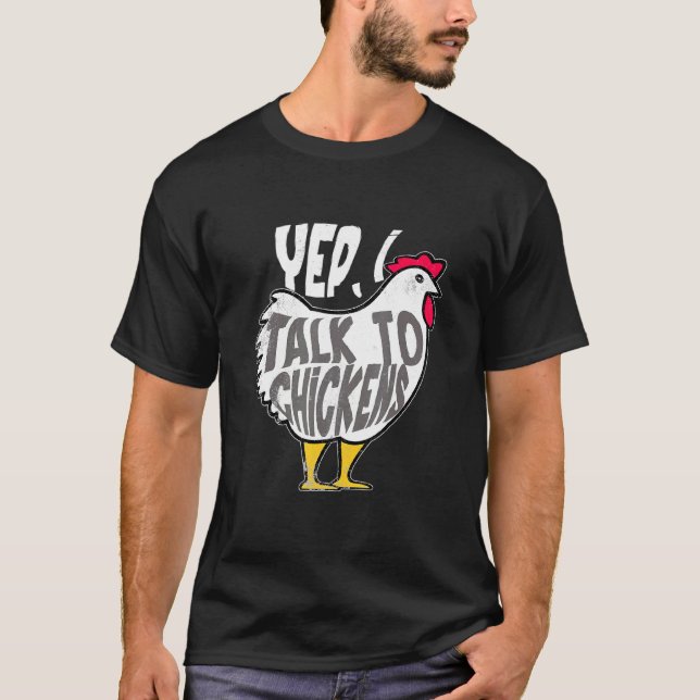 Camiseta Animal de Fazenda de Frango (Frente)