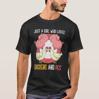 Camiseta Animal de Fazenda Fofo Meninas Fazendeiras Mulhere