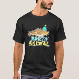 Camiseta Animal de Festa Bacalhau Pescaria Gráfico Aniversá
