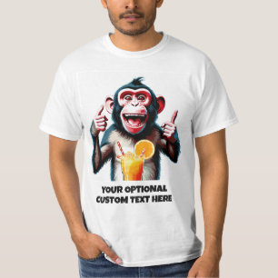 Camiseta Animal de festa de texto personalizado