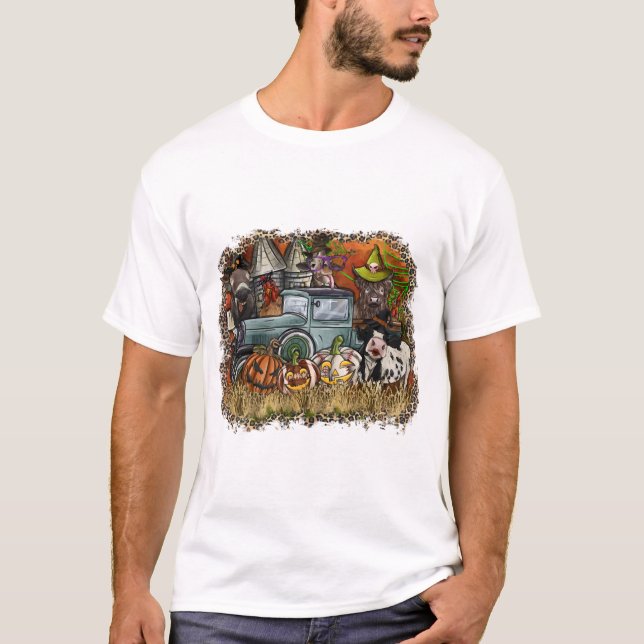 Camiseta Animal de Halloween (Frente)