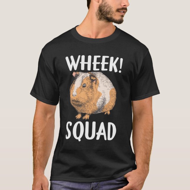Camiseta Animal de Roda Engraçada do Esquadrão de Porcos (Frente)