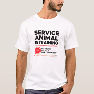 Camiseta ANIMAL DE SERVIÇO EM FORMAÇÃO - Cão-Testemunha
