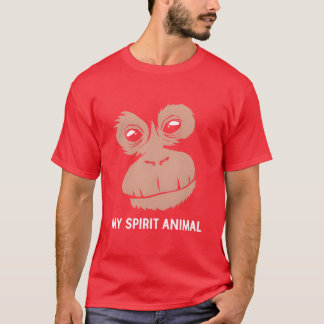 Camiseta Animal de Zoológico Meu Espírito Animal Orangotang