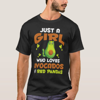Camiseta Animal De Zoológico Só Uma Garota Que Ama Abacates
