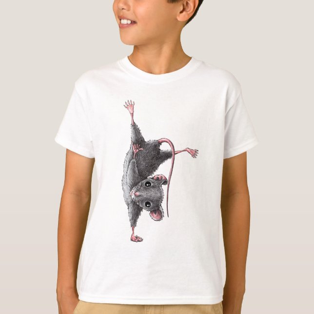 Camiseta Animal desportivo - Rato Pão-Solto (Frente)