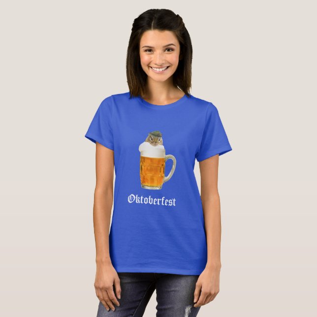 Camiseta Animal do Festival de Cerveja da Oktoberfest (Frente Completa)