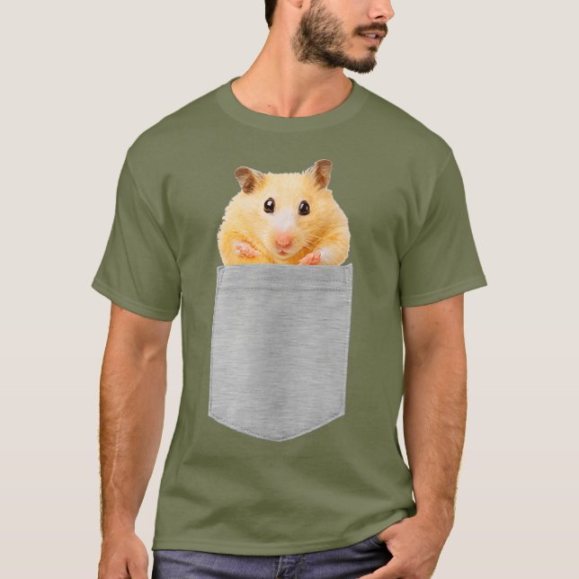 Camiseta Animal do seu bolso Hamster (Frente)