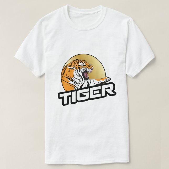 Camiseta Animal do Wildcat do leão do tigre (Frente do Design)