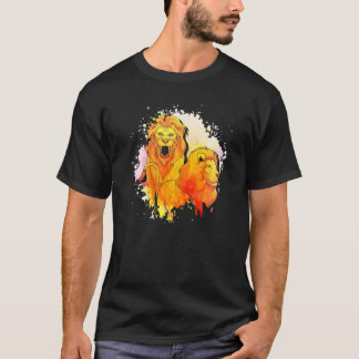 Camiseta Animal do Zoológico  Leão  Leão Animal Safari Áfri
