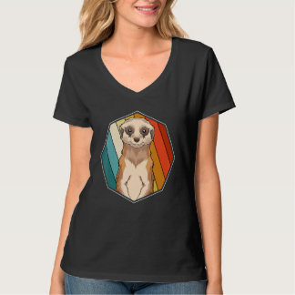 Camiseta Animal do Zoológico Suricata África Safari Retro
