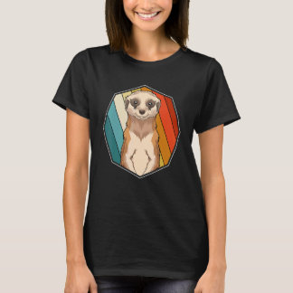 Camiseta Animal do Zoológico Suricata África Safari Retro