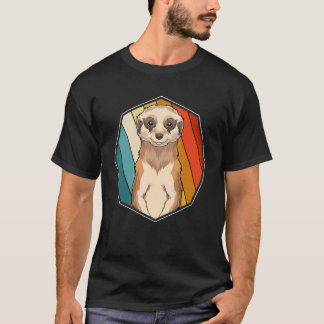 Camiseta Animal do Zoológico Suricata África Safari Retro