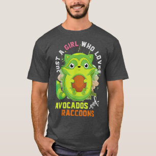 Camiseta Animal Engraçado Só Uma Menina Que Ama Abacates E 