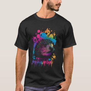 Camiseta animal espinhoso de porco-espinho da natureza anim