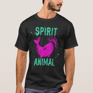 Camiseta Animal Espiritual Baleia Animais Rosa Conforto Cor