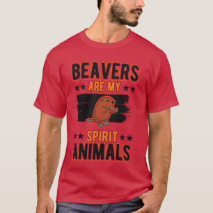 Camiseta Animal Espiritual Castor vintage