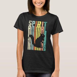 Camiseta Animal Espiritual Esquilo Vintage Distorcido Retro