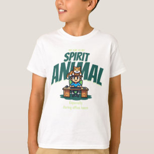 Camiseta Animal Espiritual Gato Fofo Arte Divertida