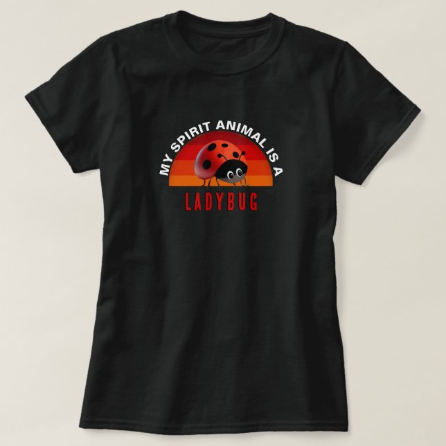 Camiseta Animal Espiritual Joaninha (Frente do Design)