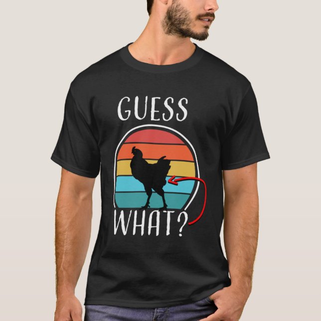 Camiseta Animal Farm Guess What Chicken Butt White  1 (Frente)