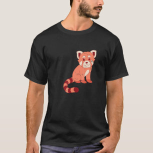 Camiseta Animal florestal chinês fofo Panda Vermelho da Chi