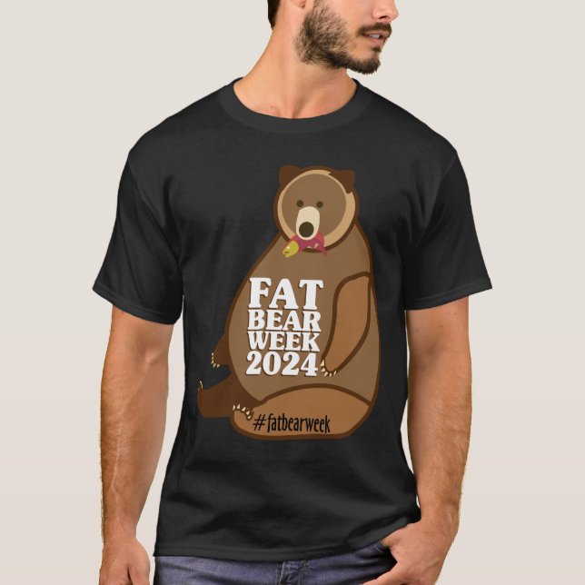 Camiseta animal, gordo urso semanal, gordo urso semana em q (Frente)