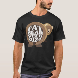 Camiseta animal, gordo urso semanal, gordo urso semana em q