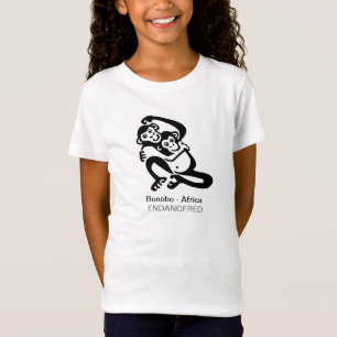 Camiseta Animal graphics - BONOBO Endangered Animal - Áfric