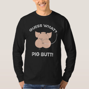 Camiseta Animal Imagina Que Porco De Bumbum De Suíno Pintam