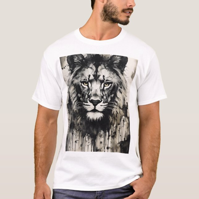 Camiseta animal leão (Frente)