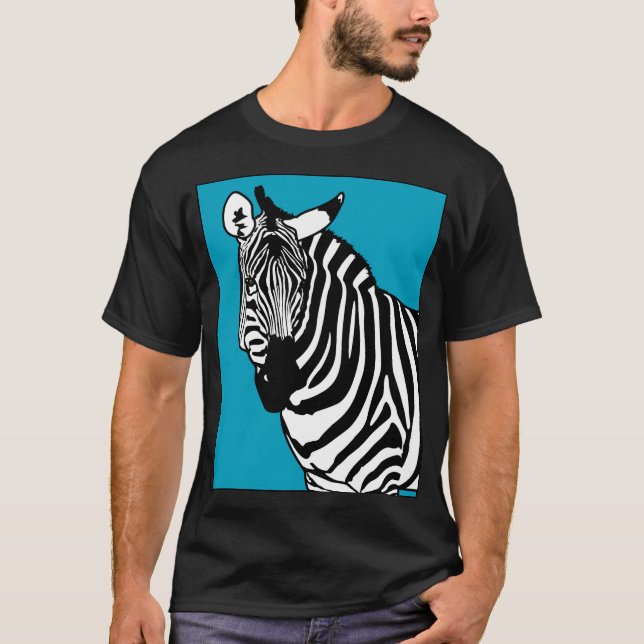 Camiseta Animal legal da zebra (Frente)
