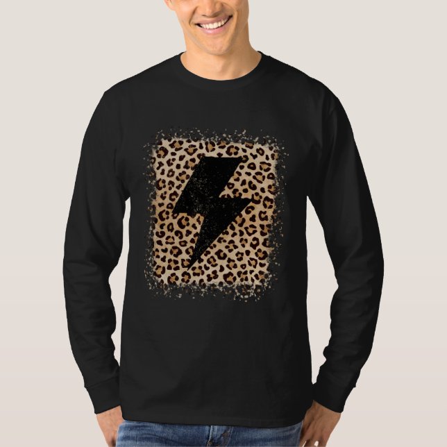 Camiseta Animal Leopard Cheetah Bolt Lightning Print (Frente)