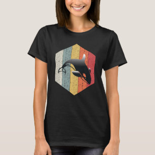 Camiseta Animal Marinho Orca Estilo Retro Baleia Assassina