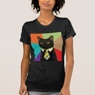 Camiseta Animal Meme do conselho do gato do negócio