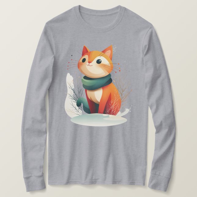 Camiseta Animal na neve (Frente do Design)
