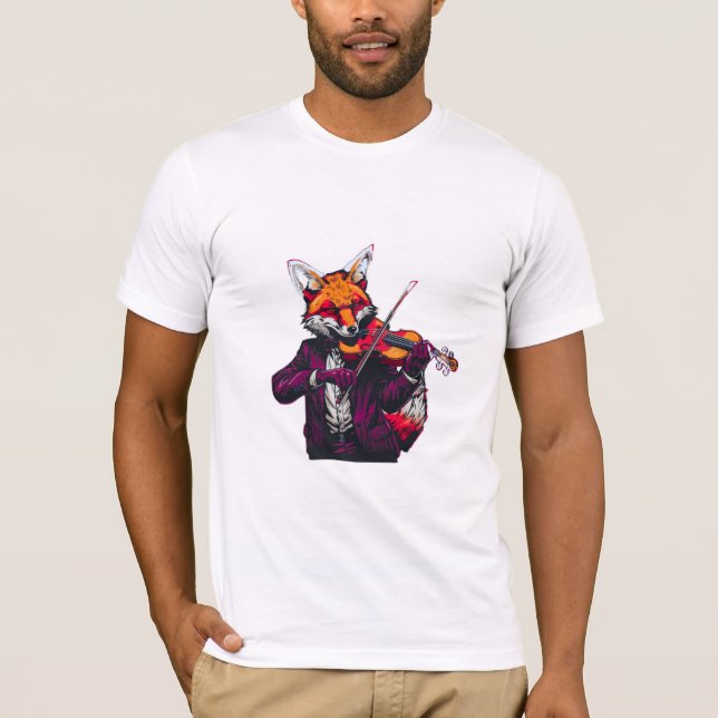 Camiseta Animal Noise – Fox on Violin (Frente)