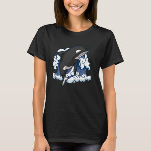 Camiseta Animal Oceano Animal Ondas Orca Baleia Assassina