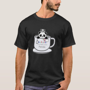 Camiseta animal panda criatura adorável engraçado