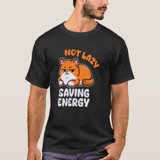 Camiseta Animal Preguiçoso Engraçado - Não Preguiçoso Econo