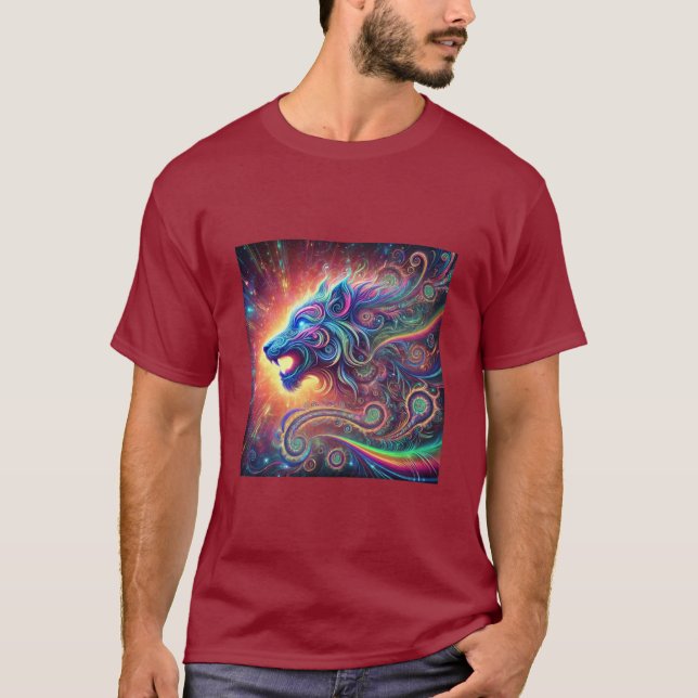 Camiseta Animal Psicodélico - Espírito Galáctico (Frente)